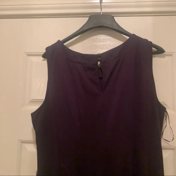 Purple Bejewled Flare Tail Dress - Picture 8 of 16